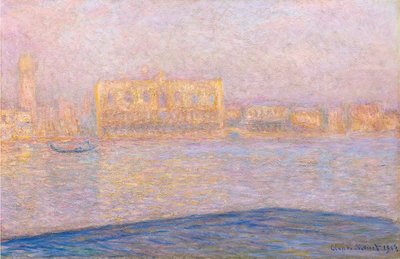 Blick auf den Dogenpalast von San Giorgio Maggiore von Claude Monet